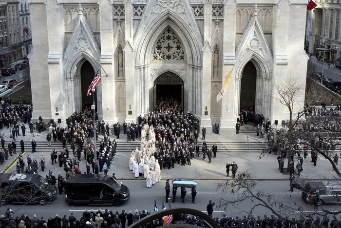 Outside St. Patrick's Cathedral (AP)